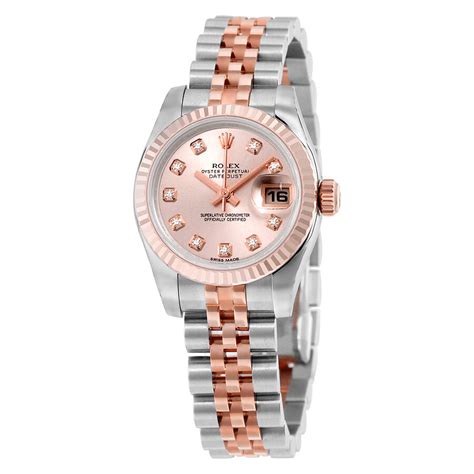 rolex lady datejust 26 everose|lady datejust diamond dial.